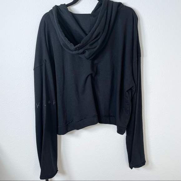 Kendal & Kylie Black Hooded Pullover Sweater Sz XL - Picture 2 of 10